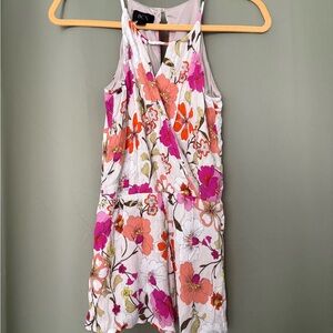 BCX Floral Halter Romper